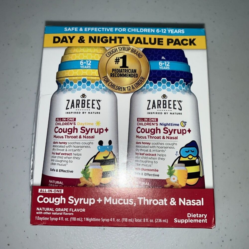 Zarbees Childrens Cough Syrup Day & Night Value Pack